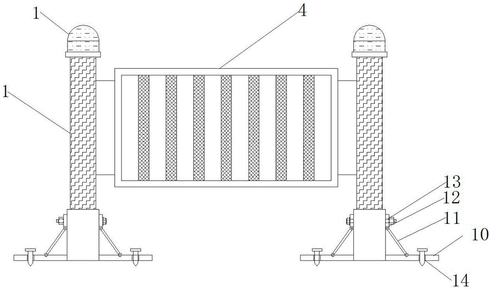 一种公路用便于拆卸的安全护栏的制作方法