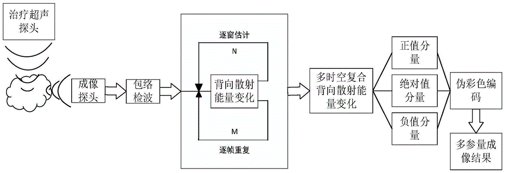 基于超声回波背向散射能量变化的多参量实时监控成像系统