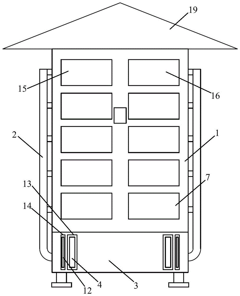 具有防潮结构的快递柜的制作方法