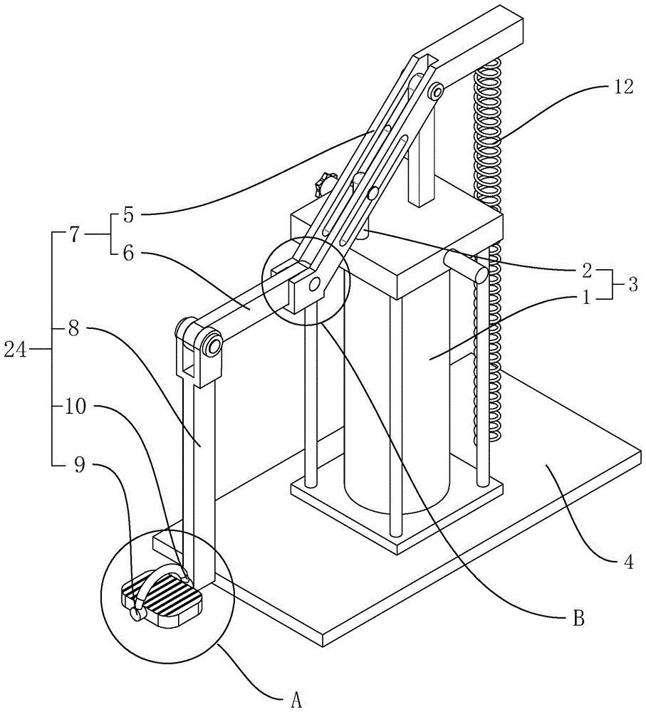 一种脚踏式液压泵的制作方法