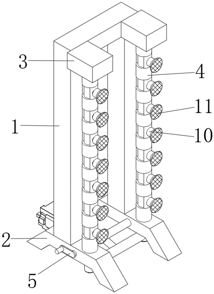 一种房建施工用固定式爬架喷淋装置的制作方法