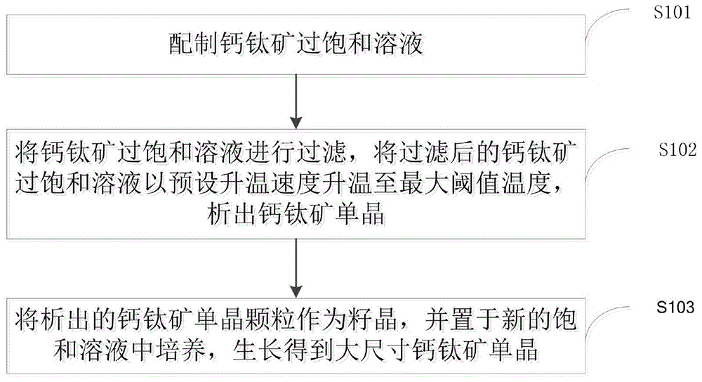 一种生长大尺寸钙钛矿单晶的方法