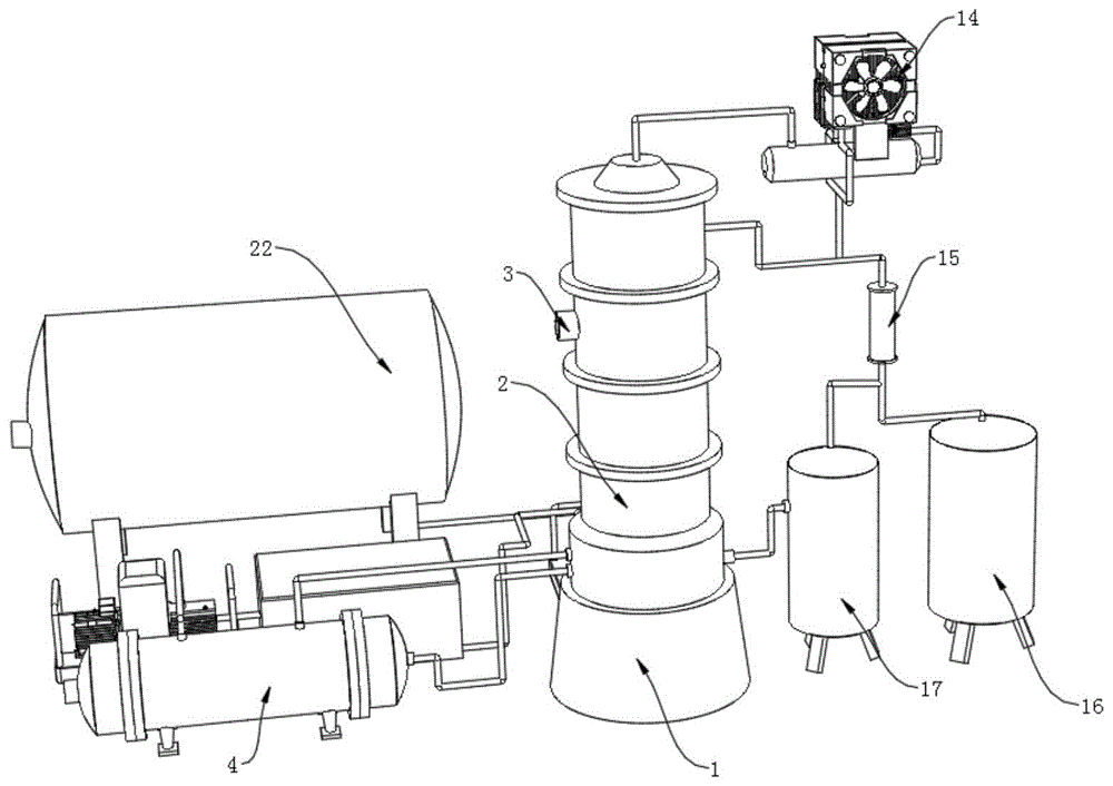一种环保型循环出料蒸馏塔的制作方法