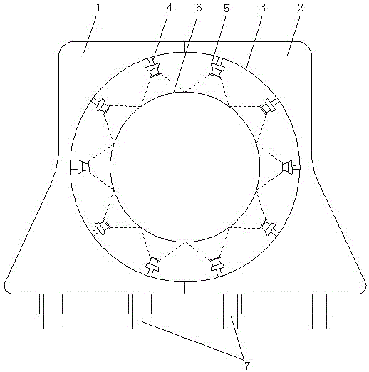 一种空气炮可旋转喷漆架的制作方法