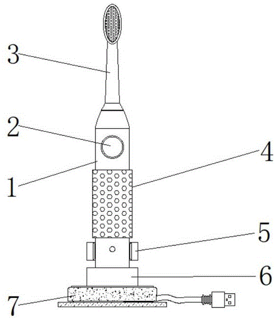 一种无线充电的电动牙刷的制作方法