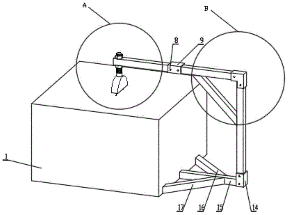 一种悬挂式可调节木工圆盘锯防护罩机构的制作方法