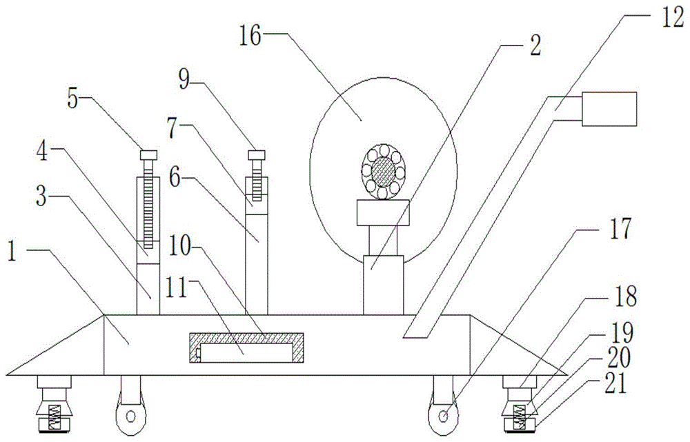 一种电力安装放线架的制作方法