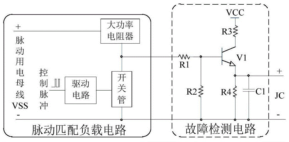 一种脉冲匹配负载故障检测电路及方法与流程