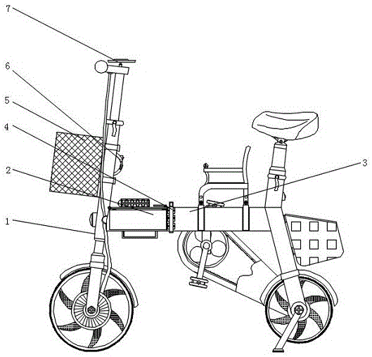 一种可折叠式电动自行车的制作方法