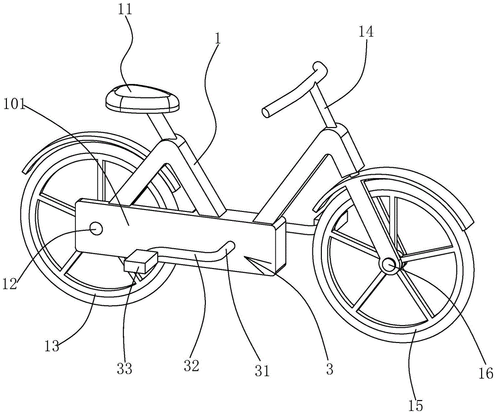 具有润滑功能的共享单车的制作方法