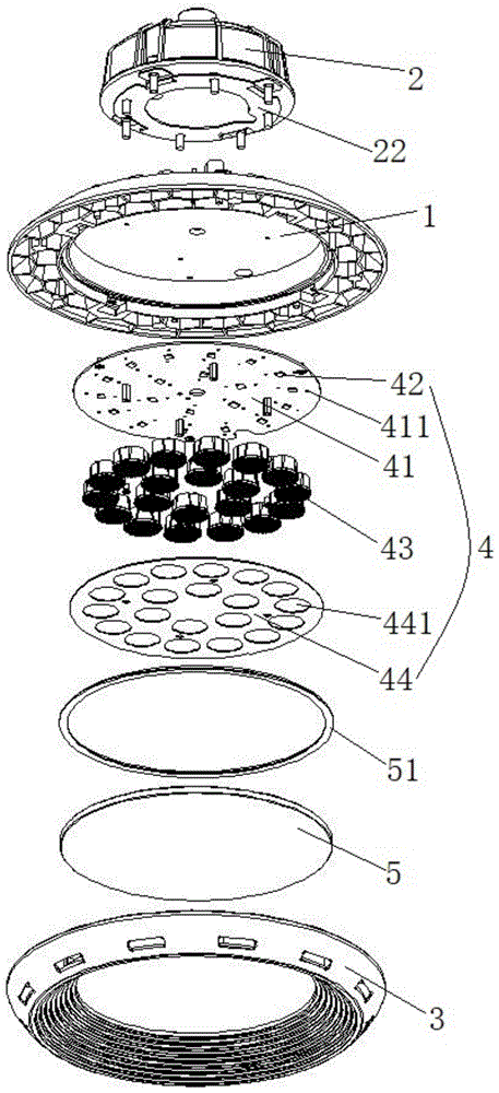 一种高空场馆天棚灯的制作方法