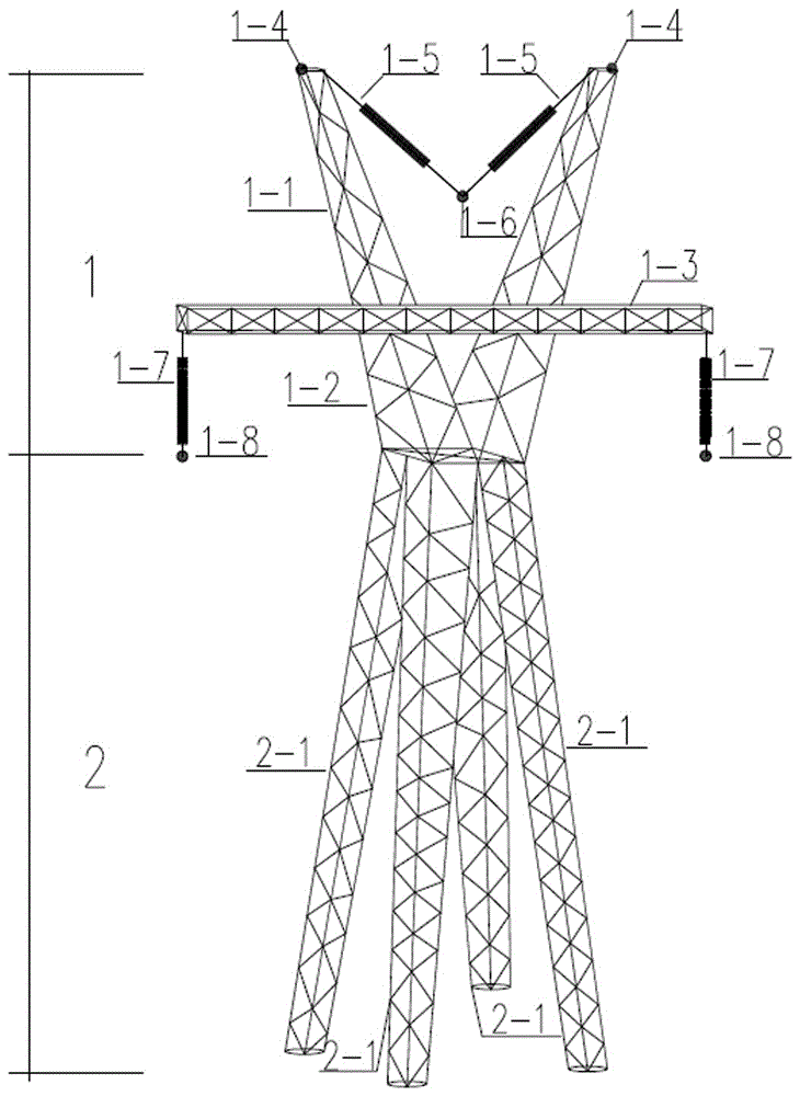 一种酒樽型交流单回路角钢直线塔的制作方法