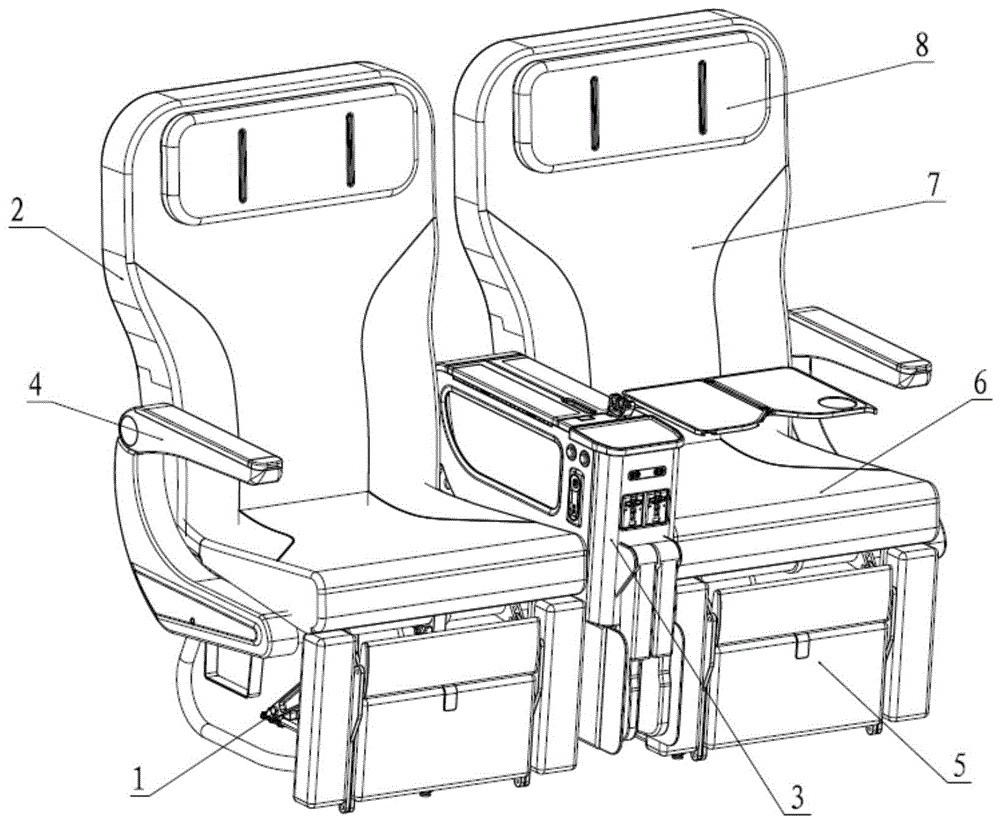 一种航空公务舱座椅的制作方法