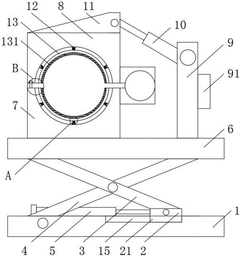 一种消防管道焊接用夹具的制作方法