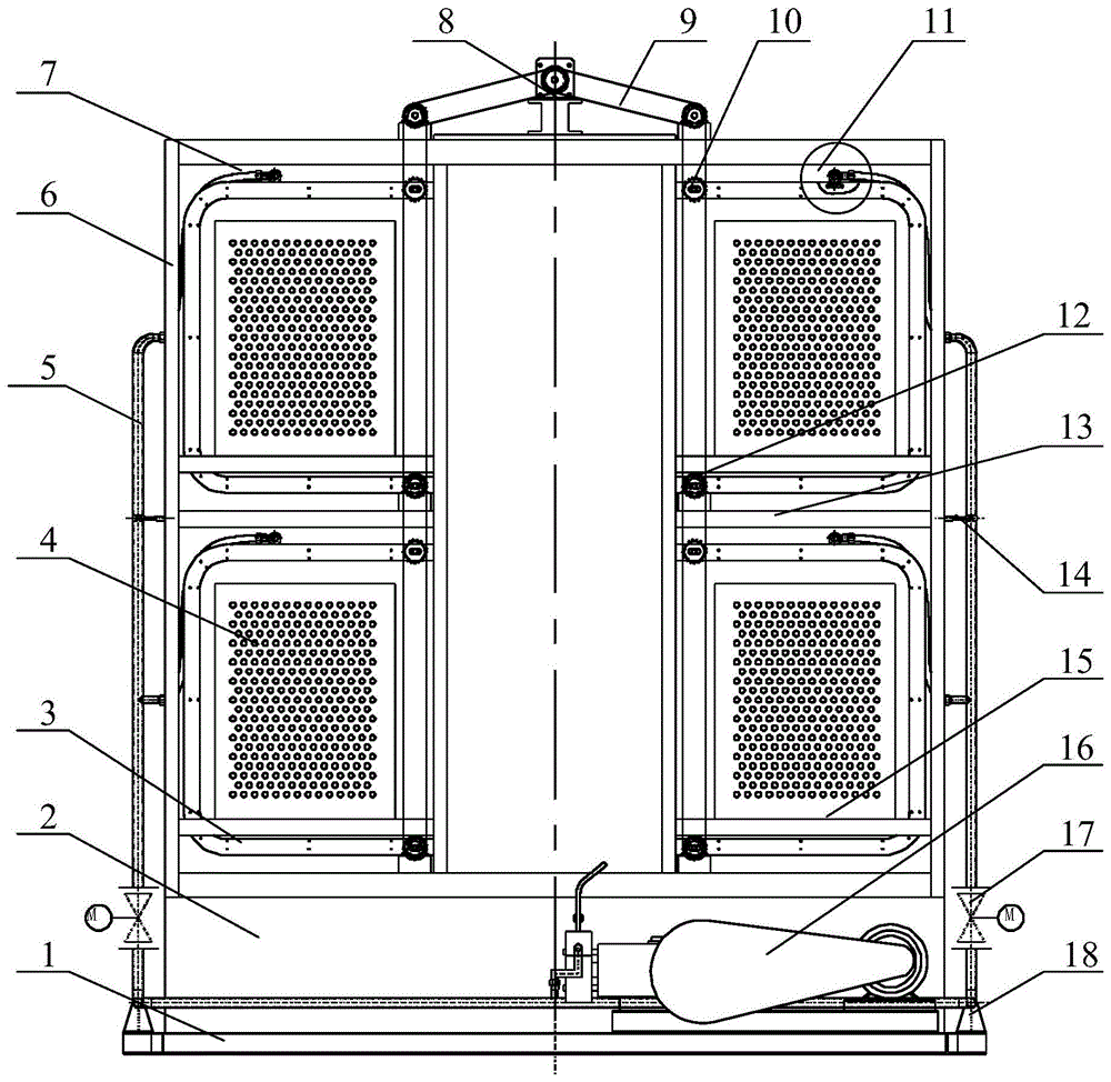 一种闭式冷却塔自动除垢装置的制作方法