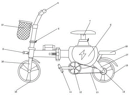 一种便携式电动自行车的制作方法