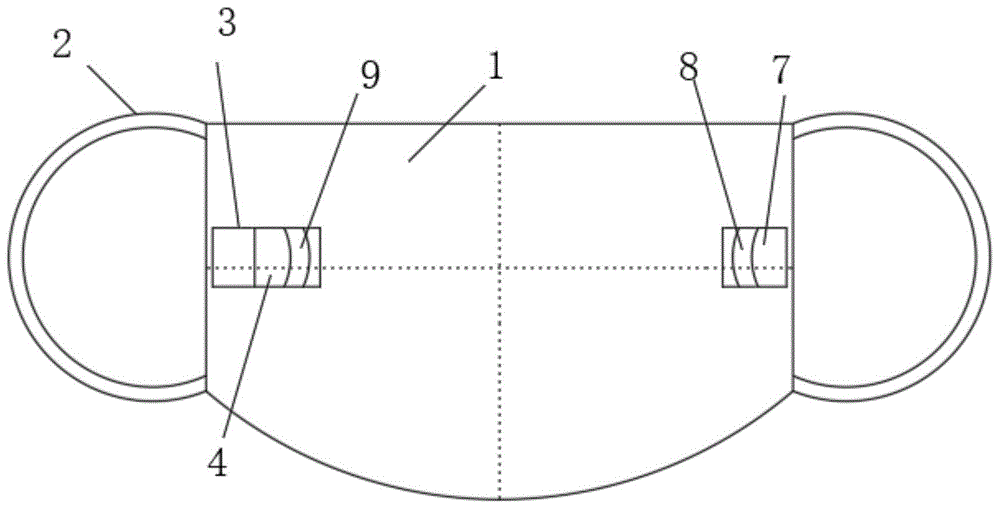 一种上下折线对称式平面口罩的制作方法