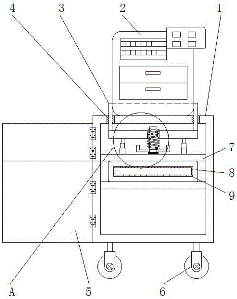一种打印机用的移动机柜的制作方法