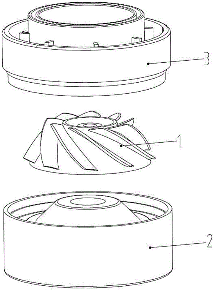 一种改良型离心和轴流混合叶轮及螺旋风道的制作方法