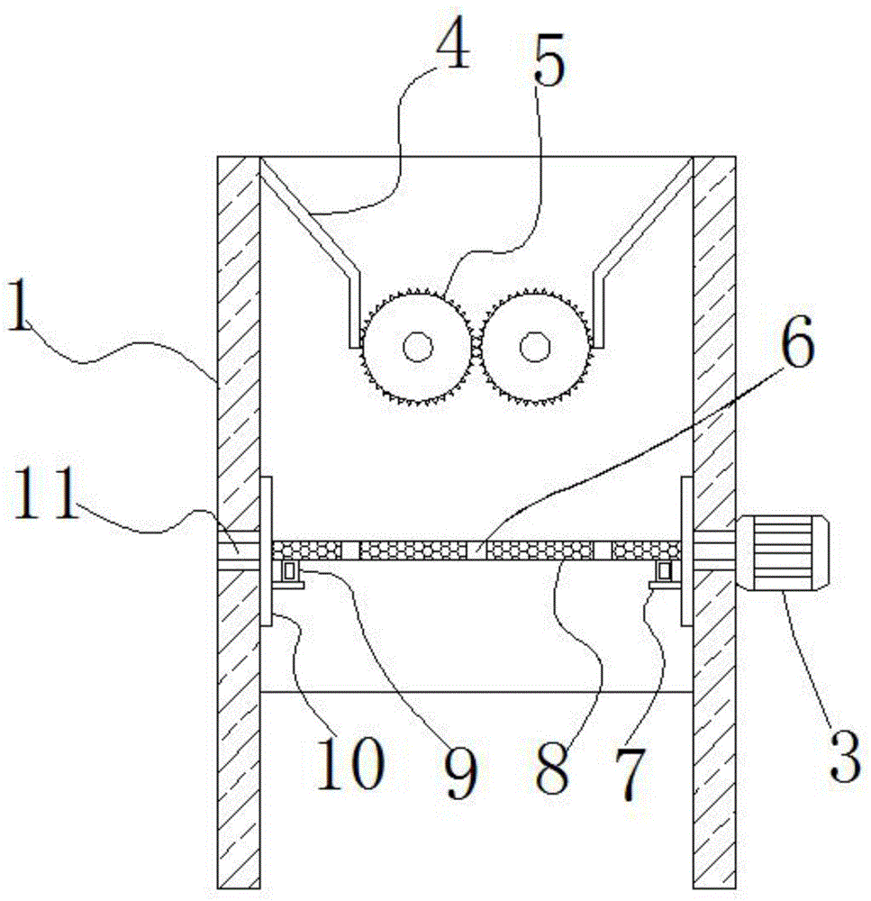 一种高品质防水建筑模板加工用废料处理装置的制作方法