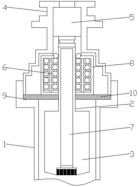 一种电磁泵的活塞安装结构的制作方法