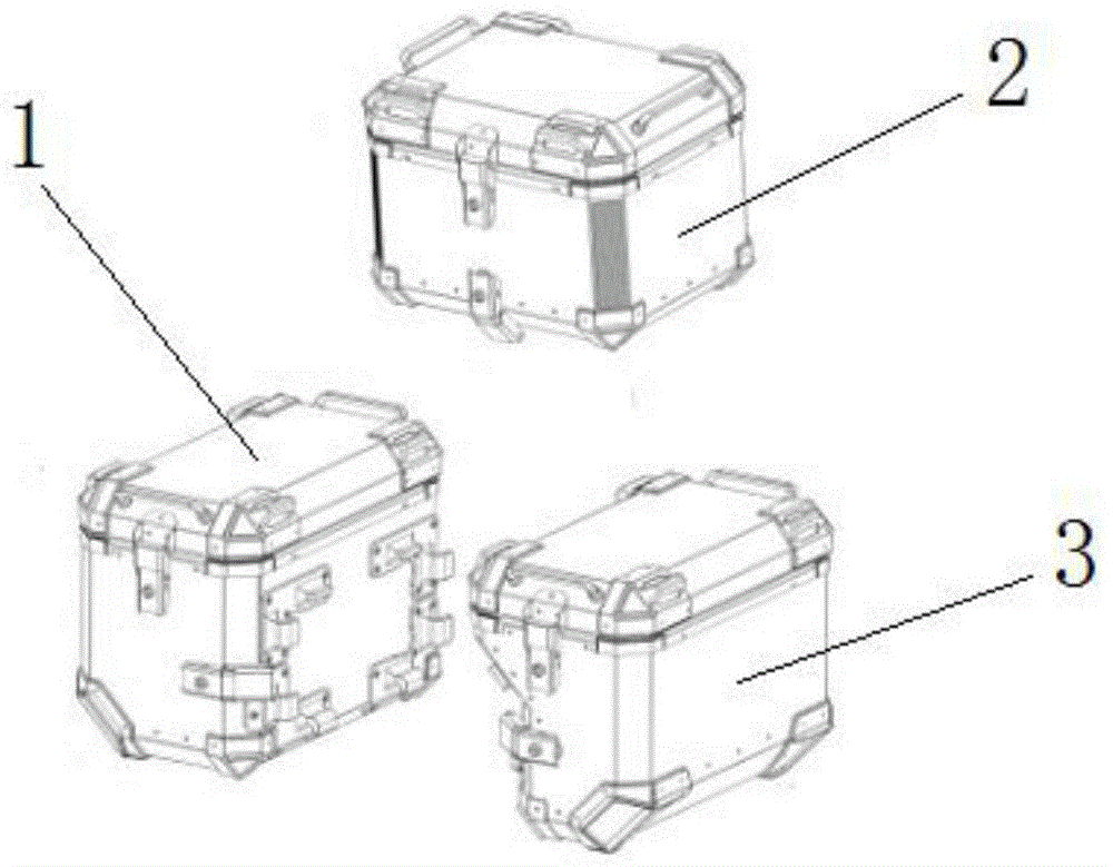 一种方角摩托车行李箱的制作方法