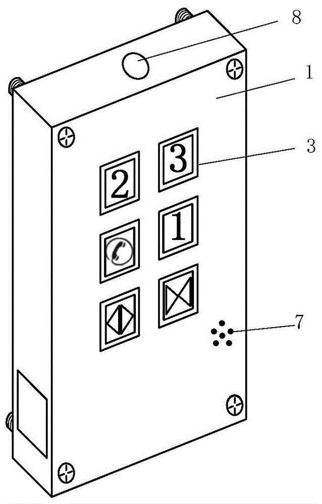 一种电梯按键无接触控制装置的制作方法