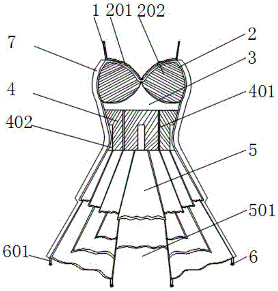 一种防污的礼服的制作方法