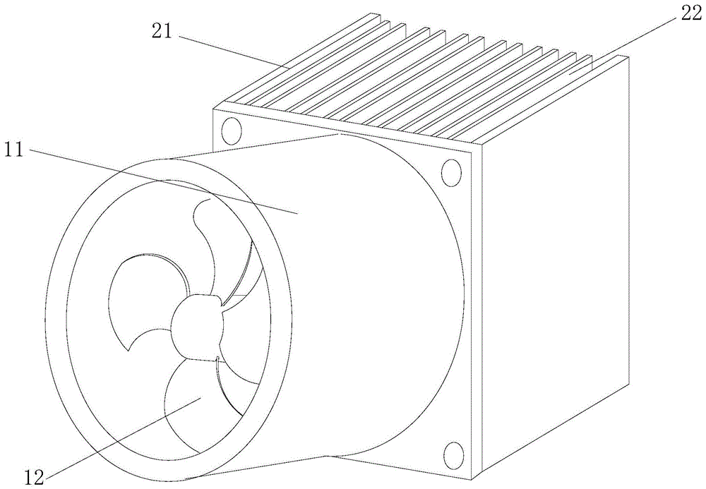 一种用于泳池机翅片换热器的轴流风扇的制作方法