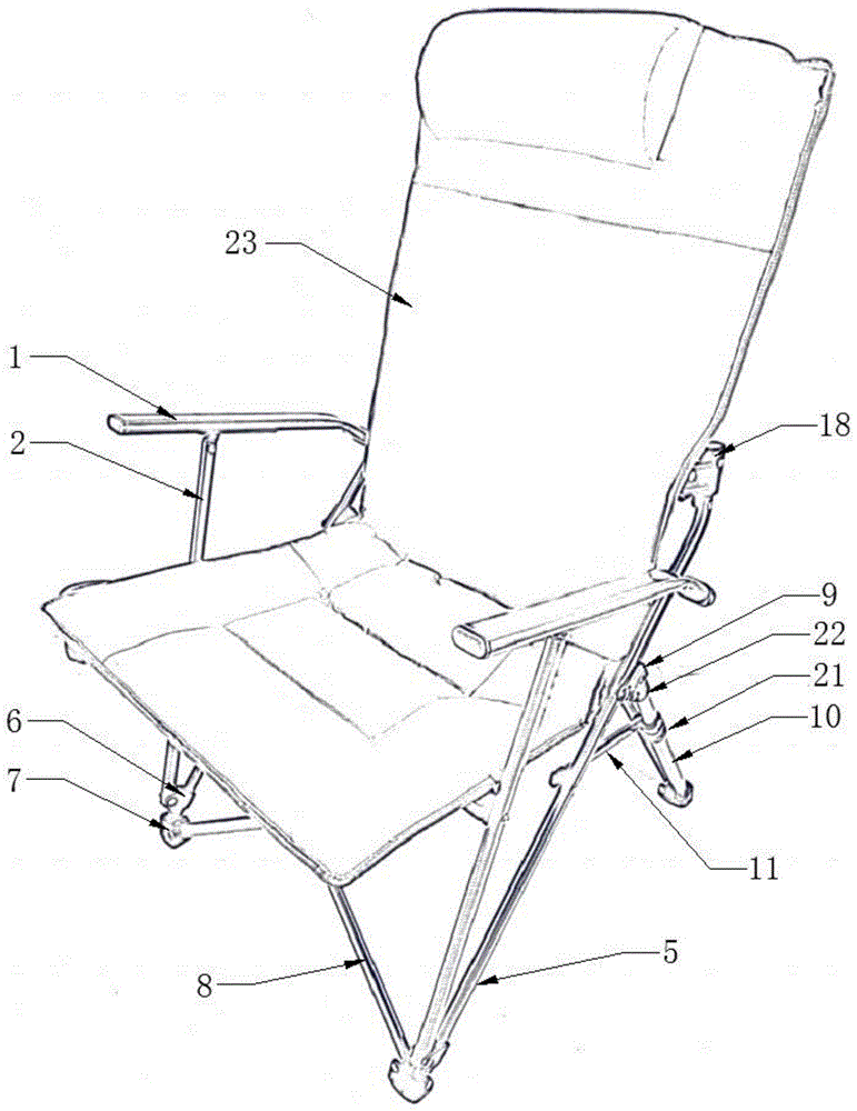 一种便携式折叠摇摆椅的制作方法