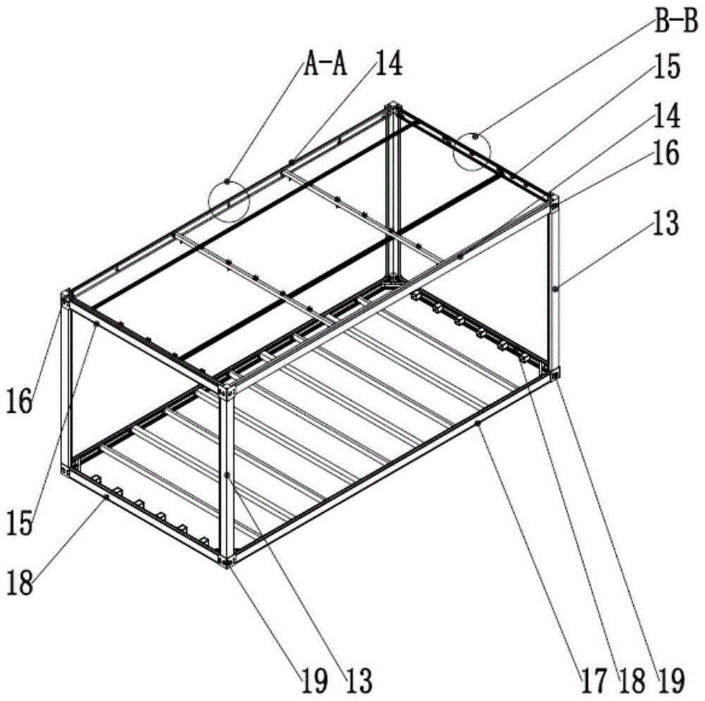 一种集装箱房屋框架的制作方法