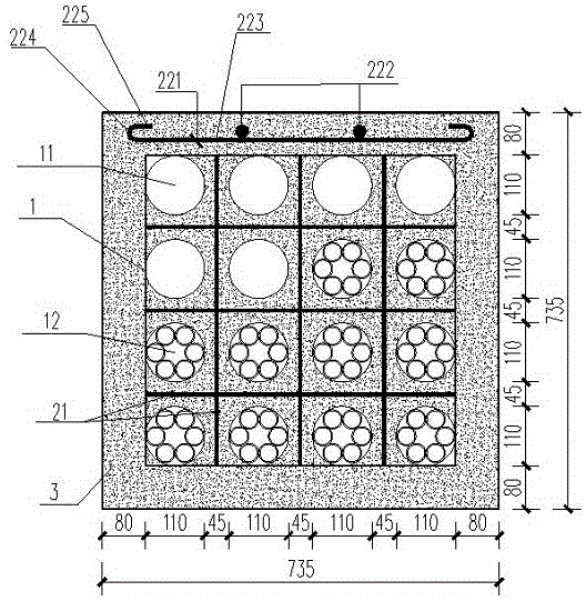 一种双壁波纹管通信排管布局结构的制作方法