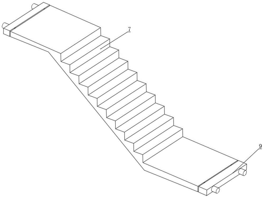 一种可拼装式预制楼梯及其制备装置的制作方法