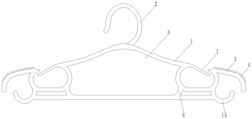 一种防衣服脱落的衣架的制作方法