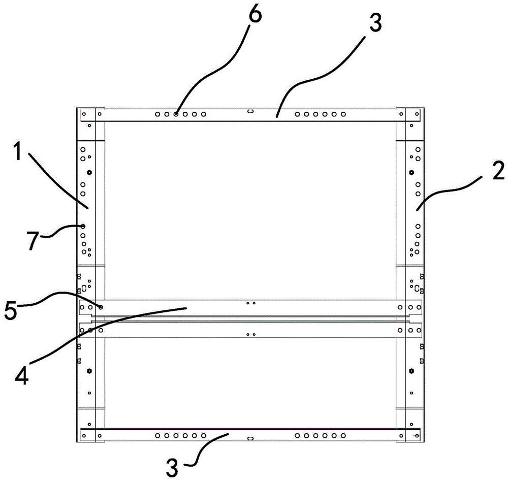 一种无机房电梯轿底框架的制作方法