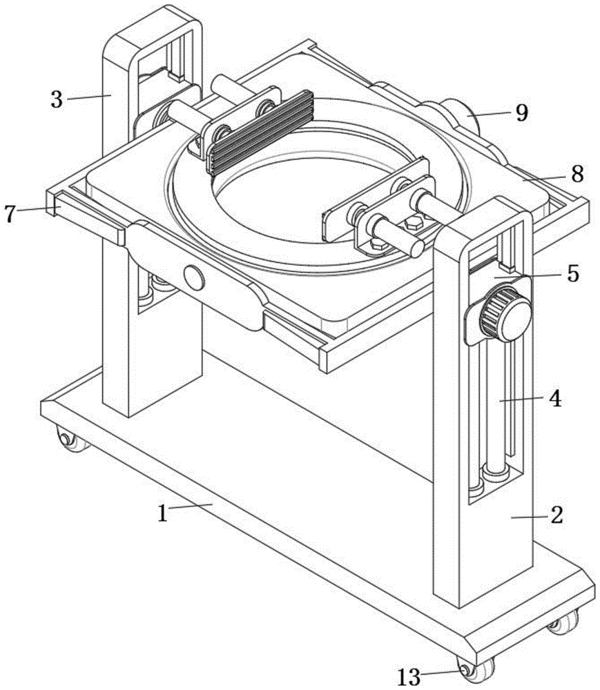 一种修井作业机修理用器械辅助翻转装置的制作方法