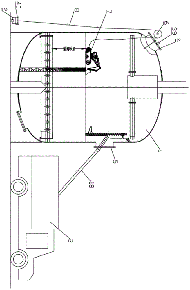 一种环保节能型滤罐机械装掏滤料系统以及工艺方法与流程