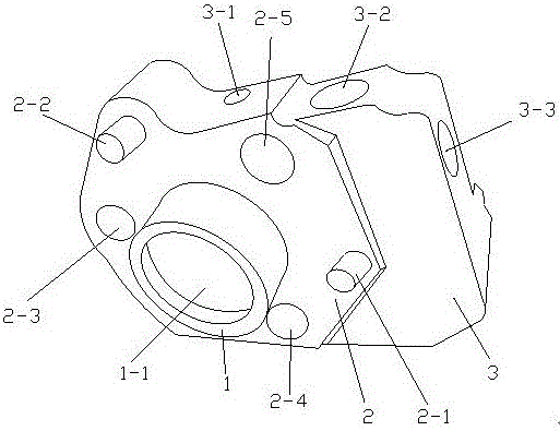 一种农用旋耕机旋转机构外盖体连接座的制作方法