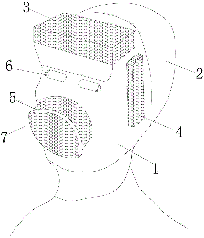 抗病毒全封闭组合头罩的制作方法