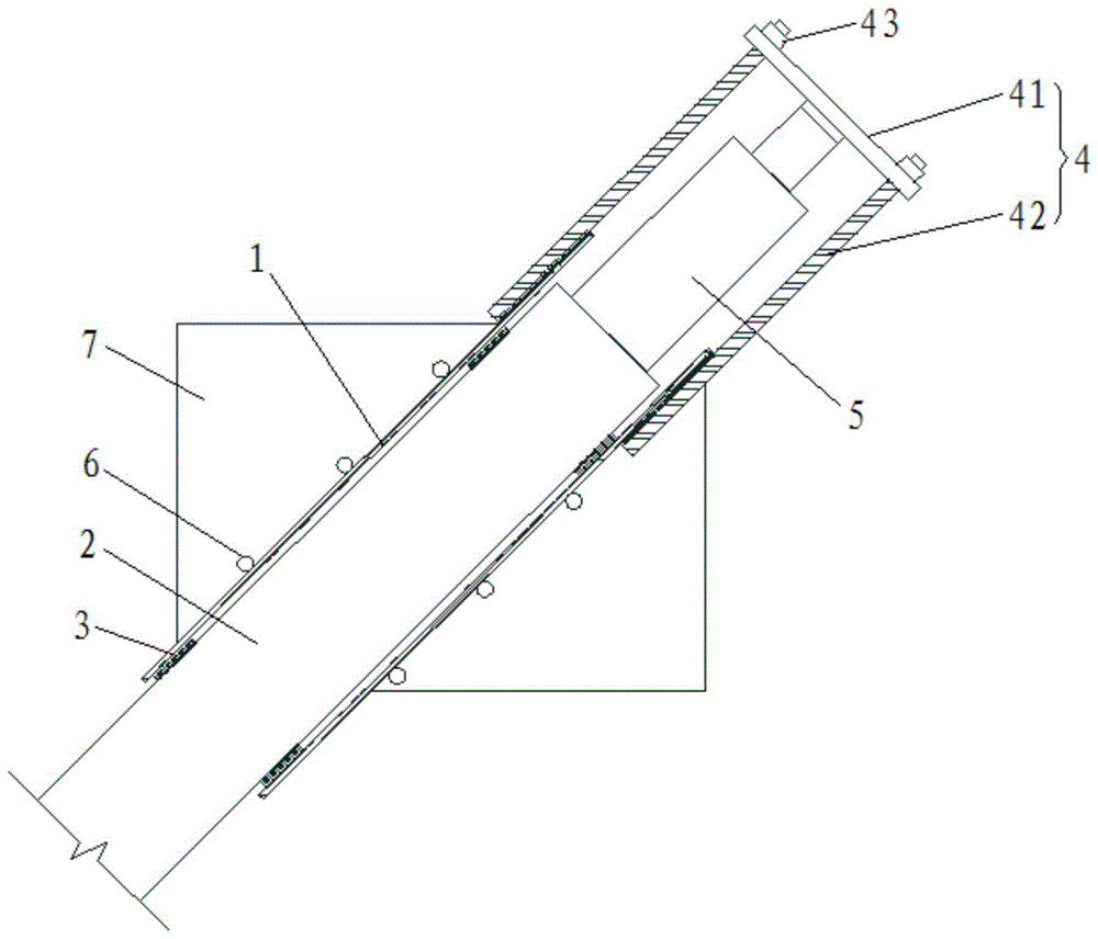 一种用于前撑式注浆钢管的支撑承载力检测结构的制作方法