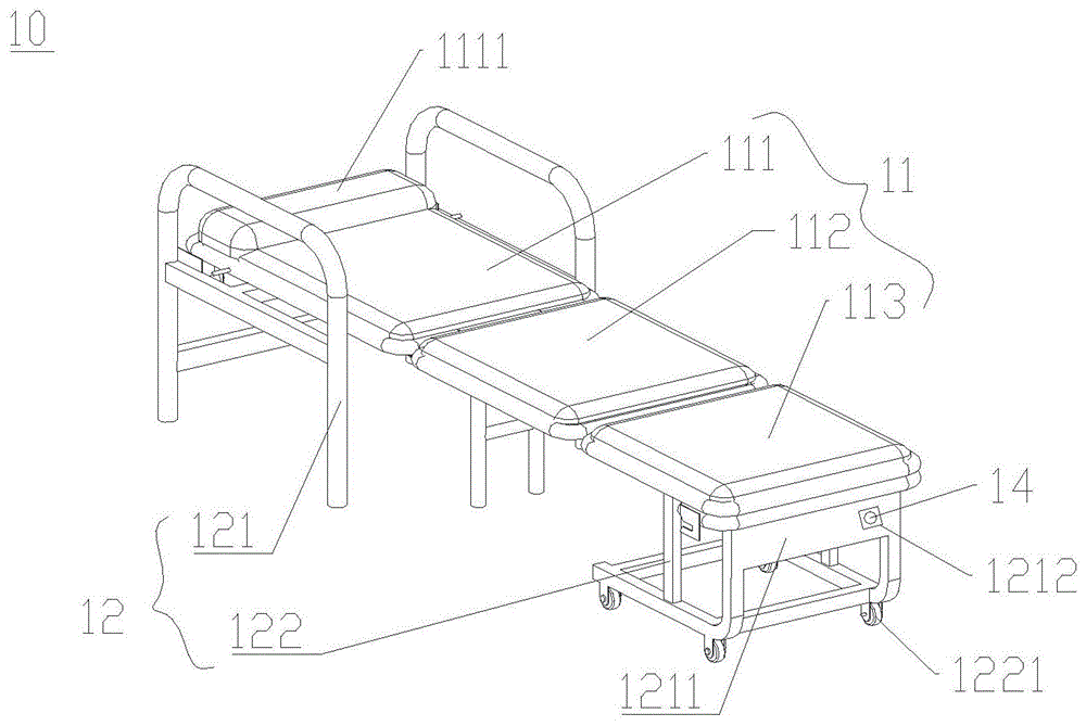 具有可唤醒锁具的折叠床椅的制作方法