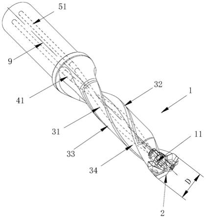 一种内冷分体式钻削刀具的制作方法