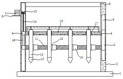 一种便于调节刀具间距的包装材料分切机的制作方法