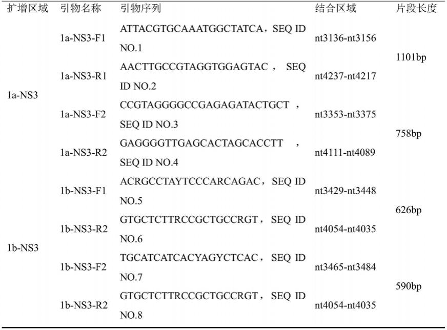 一种用于检测HCV1型耐药突变基因的检测方法及应用与流程