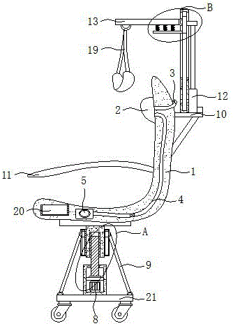 一种具备颈椎牵引功能的办公椅的制作方法