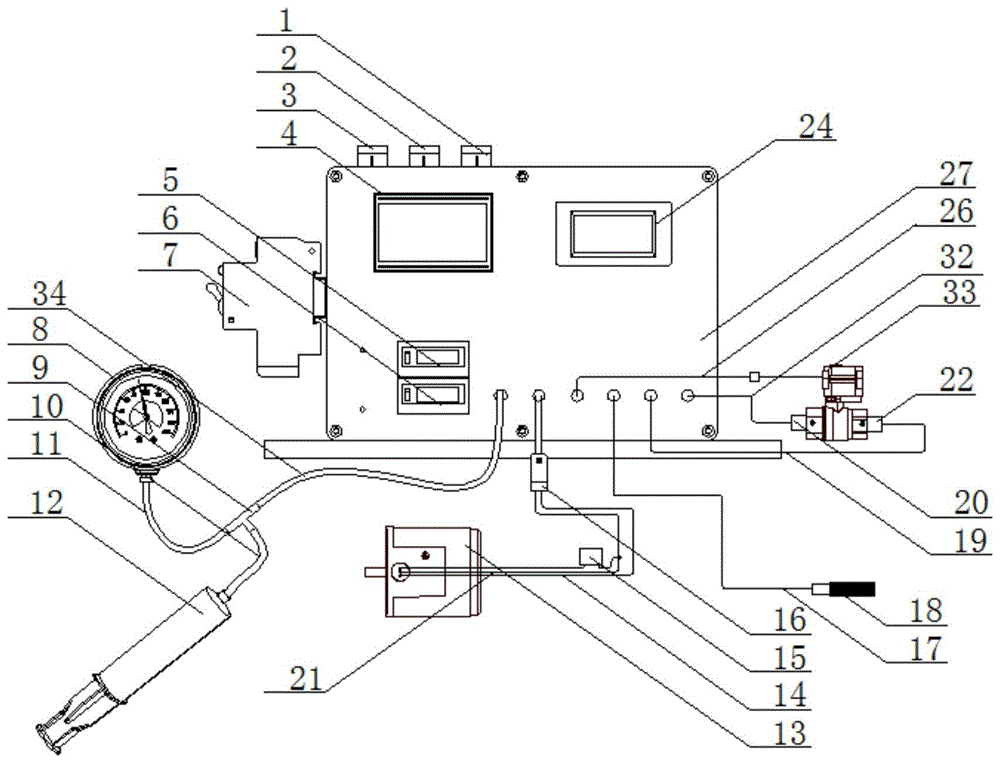 一种自动水疗仪功能快速检测装置的制作方法