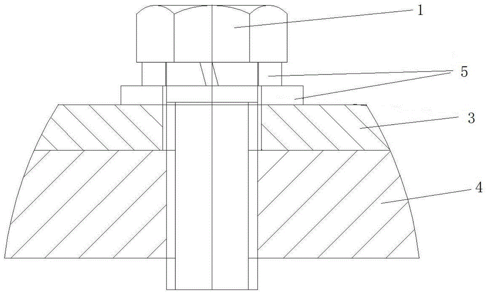 一种装载机机罩与车架螺栓连接防松结构的制作方法