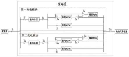 一种带储能电池的大功率充电桩主电路结构