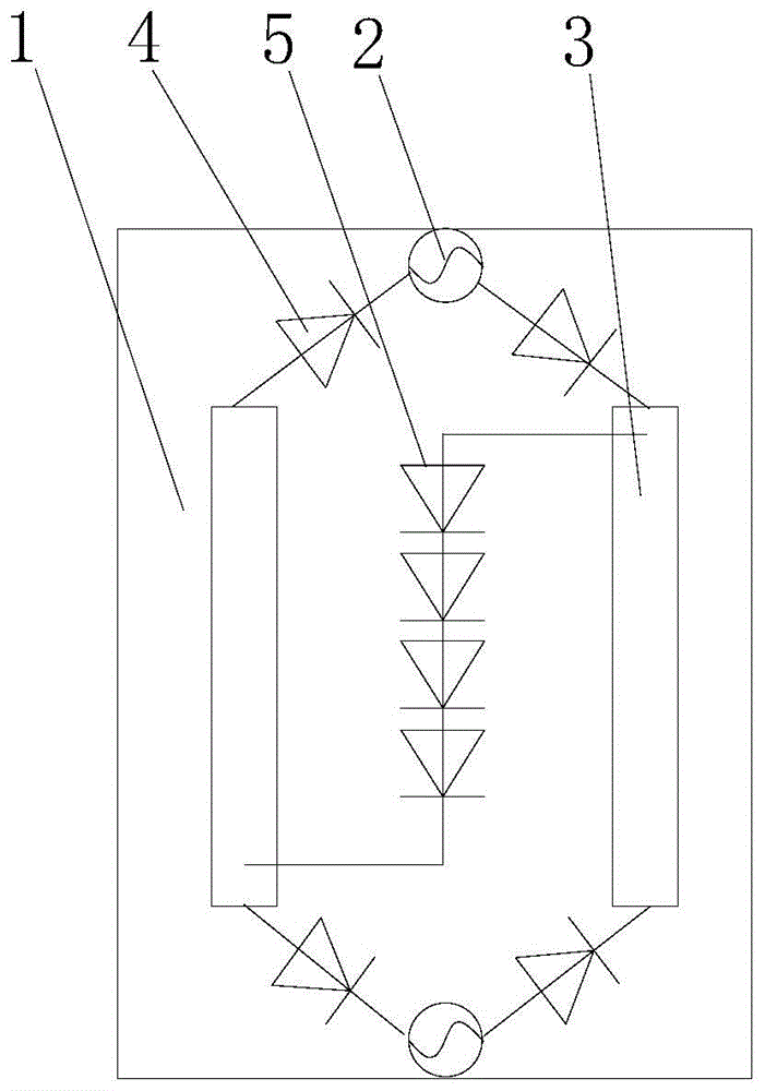 一种耐压交流LED灯丝结构的制作方法