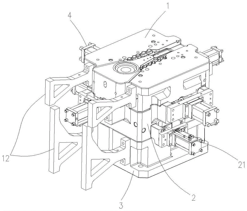 一种摩托车发动机上箱体成型模具的制作方法